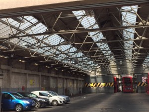 Palmers Green's bus station, which began life as a roller rink